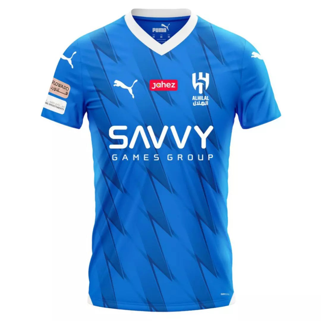 Camisa Al-Hilal 2023/24 Home Azul - #10 Neymar Jr. - Tamanho GG - Masculina