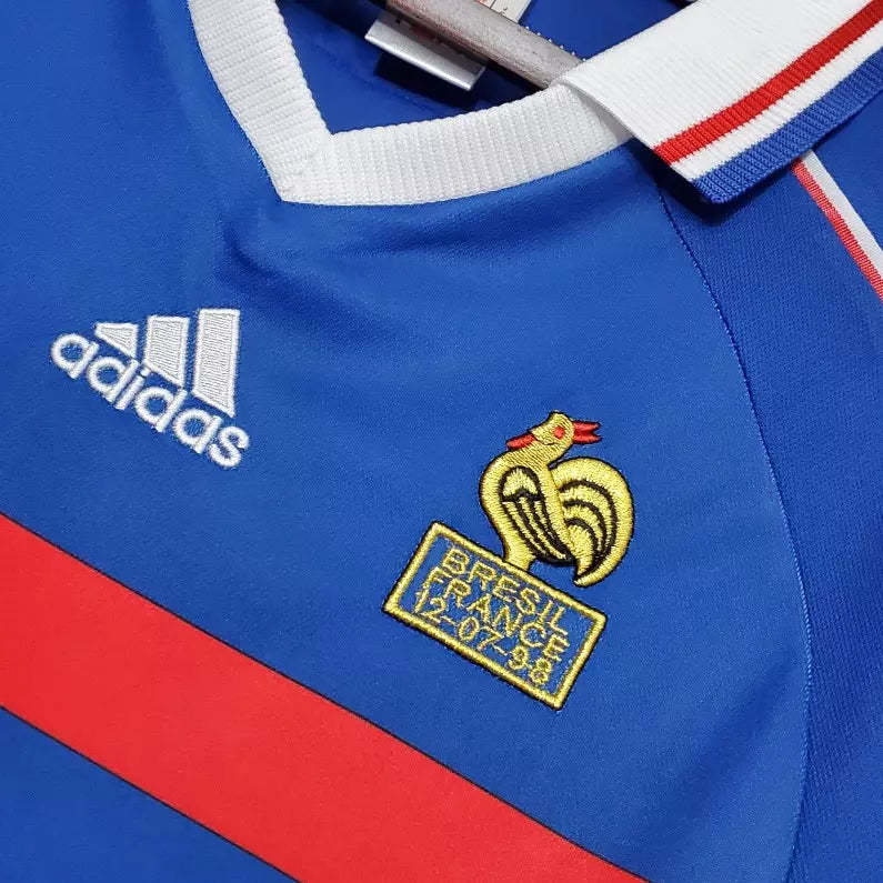 Camisa França 1998 Home #10 ZIDANE - Tamanho G (L)