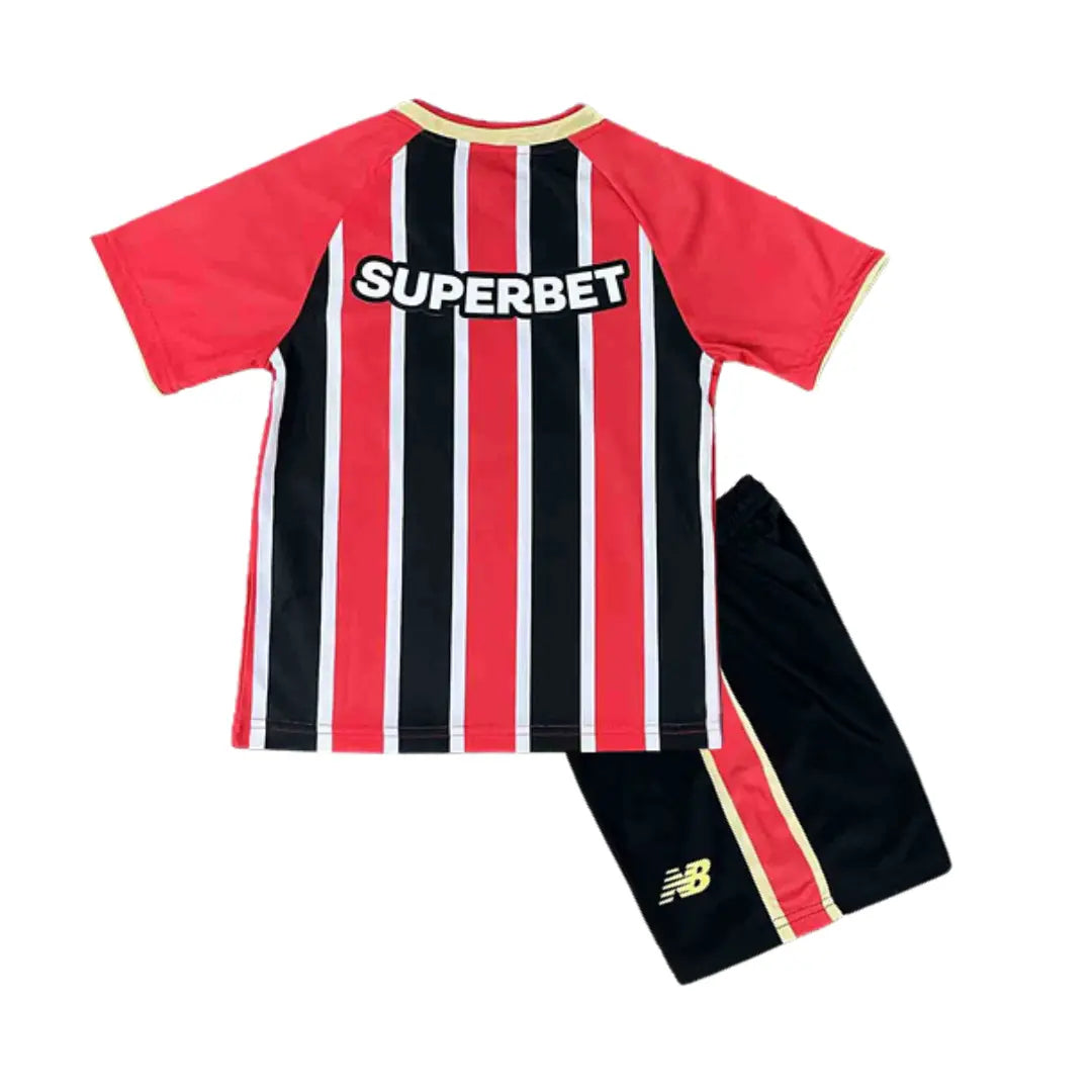 Conjunto Infantil São Paulo 2025 Away