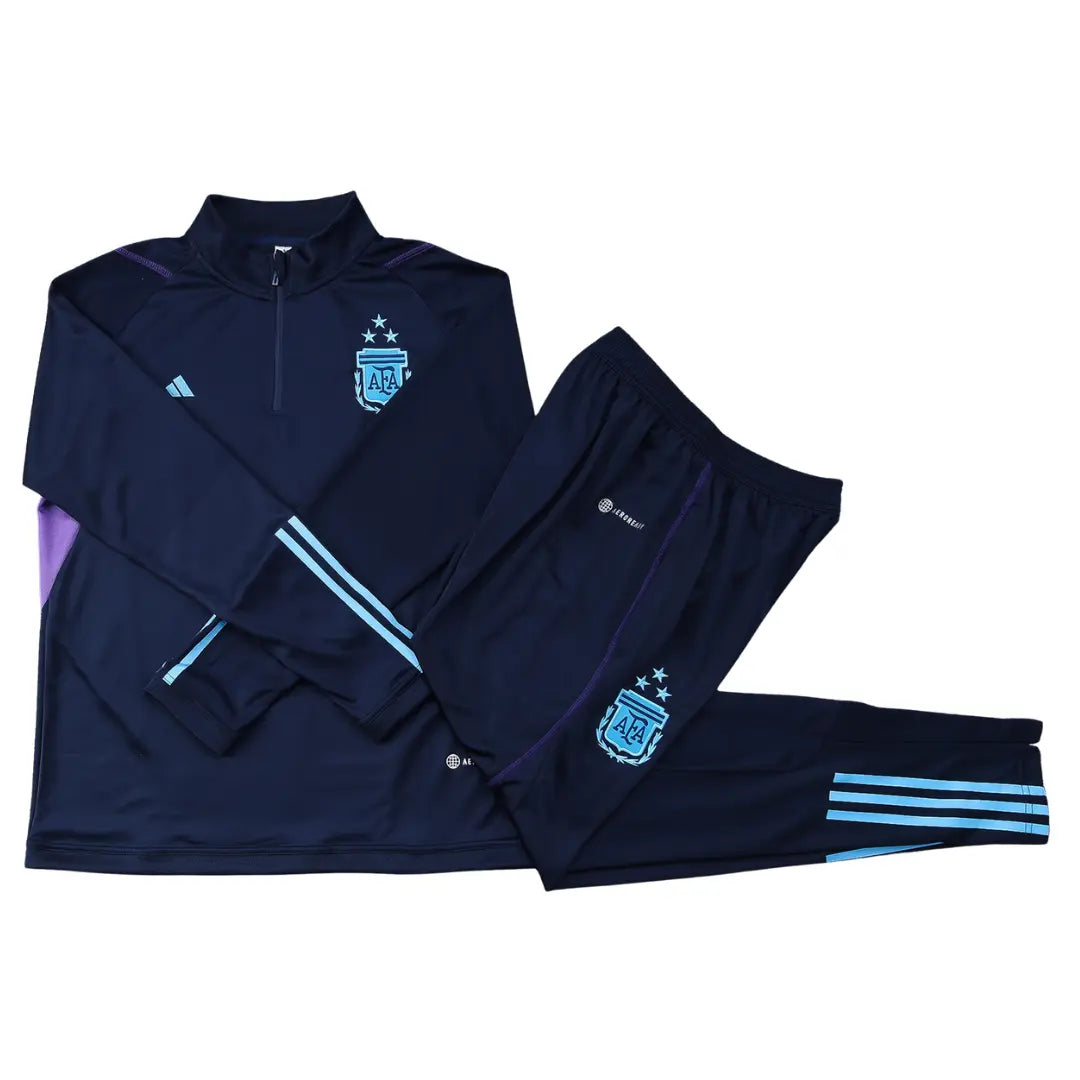 Conjunto de Treino Manga Longa Meio-Zíper Argentina 2023 Tiro