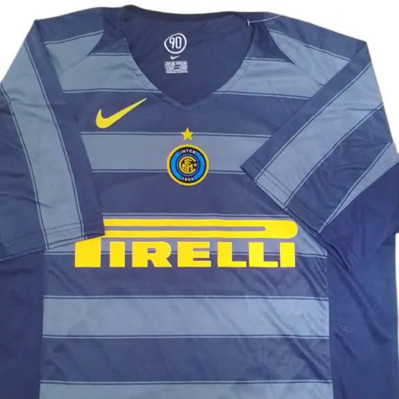 Camisa Inter de Milão 2004/05 Third - #4 ZANETTI - Tamanho XGG (2XL)