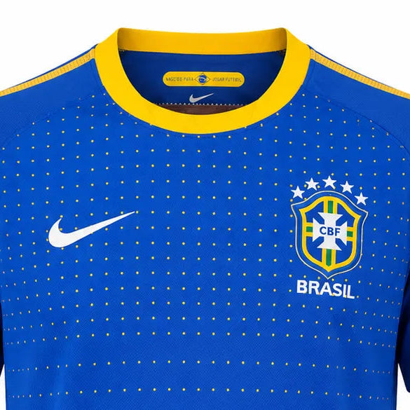 Camisa Brasil 2010 Away Azul - Tamanho XGG (2XL)