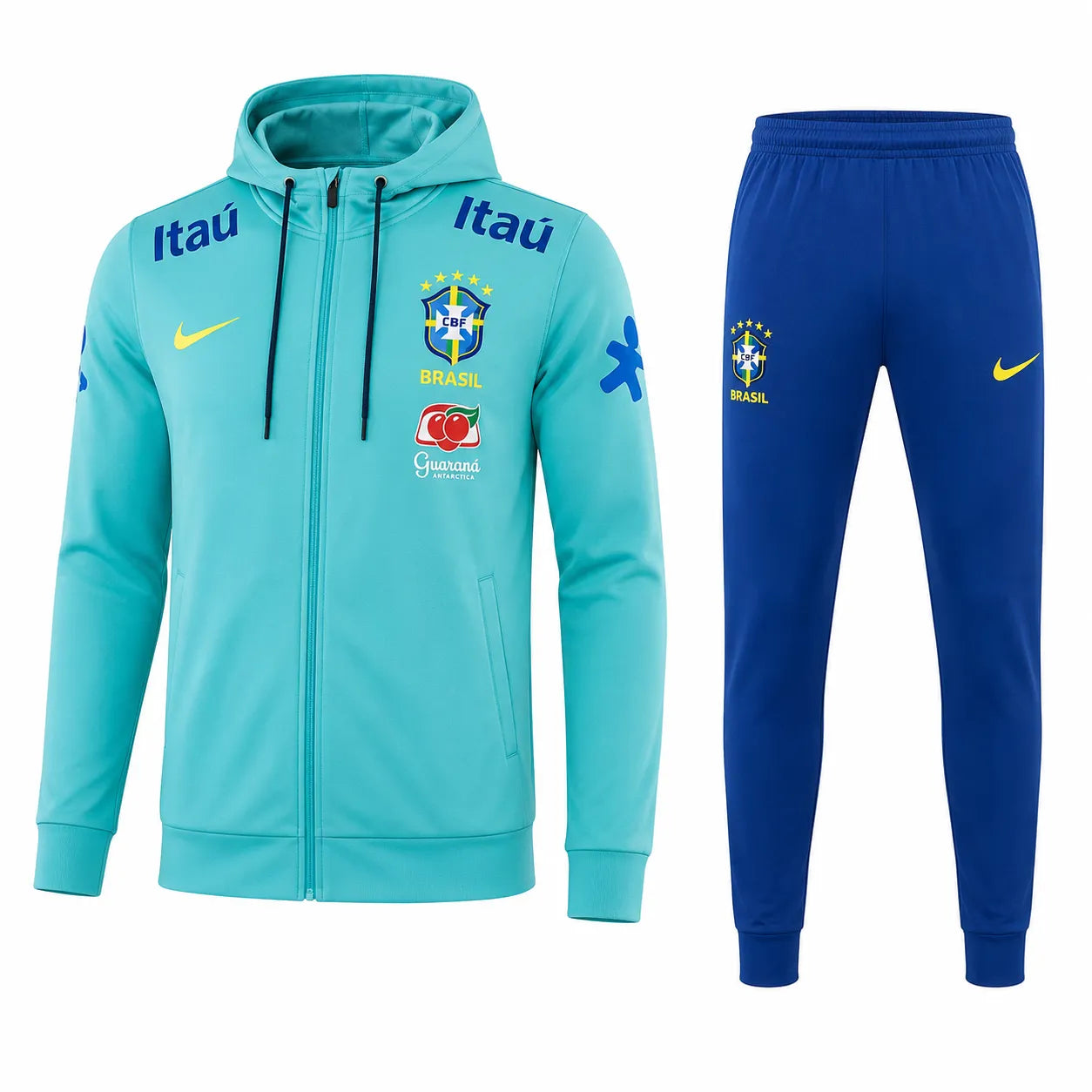 Conjunto Agasalho Brasil 2024/25 Pré-Jogo com Capuz Removível