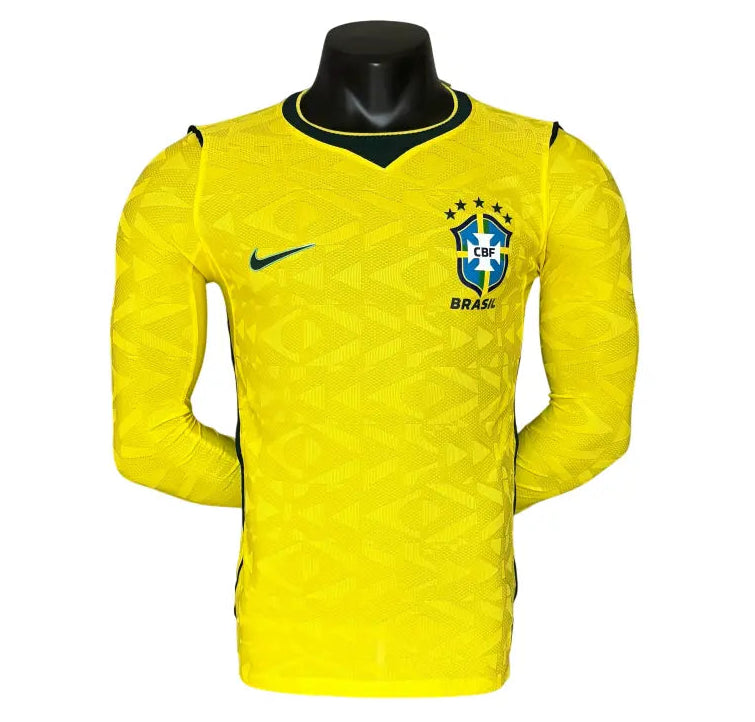 Camisa Brasil 2026 Home - Manga Longa - Versão Jogador