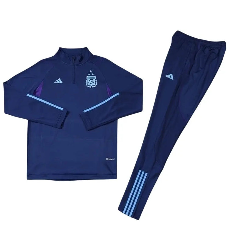 Conjunto de Treino Manga Longa Meio-Zíper Argentina 2023 Tiro