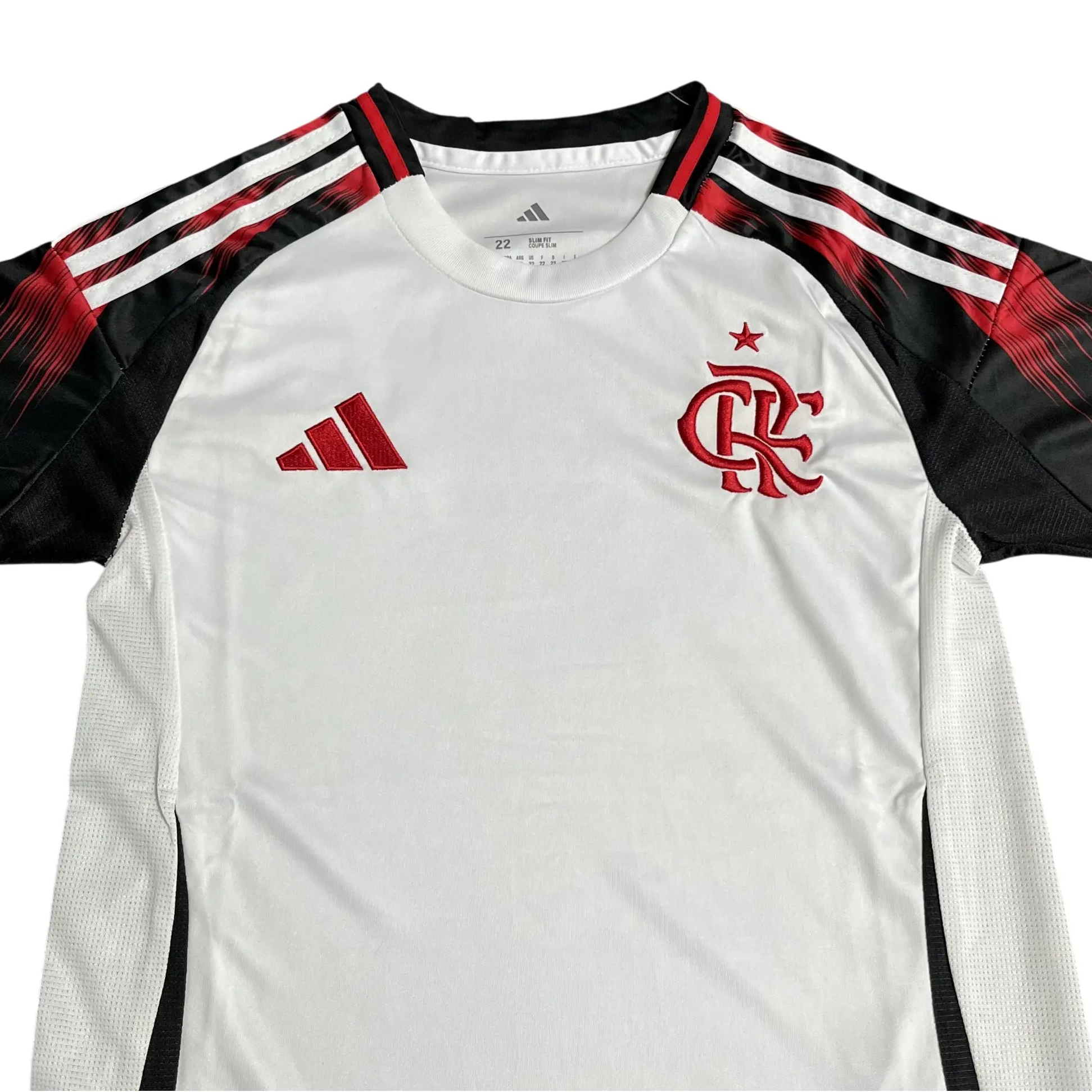 Conjunto Infantil Flamengo 2025 Away Branco - Tamanho 18 (3-4 Anos)