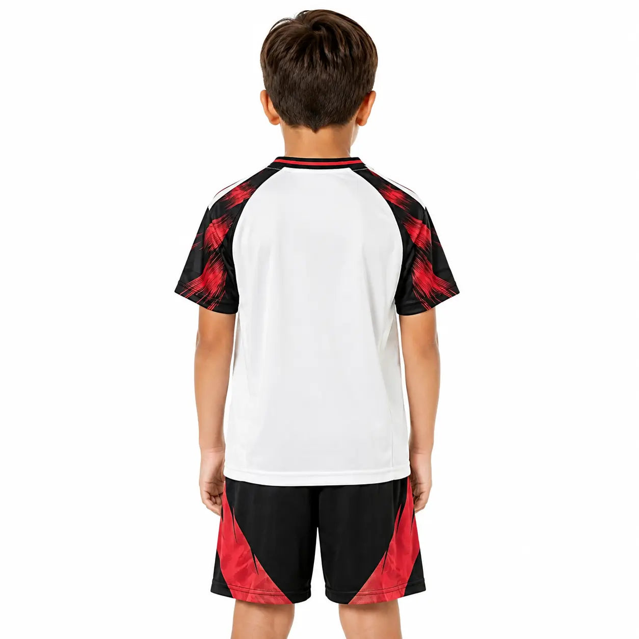 Conjunto Infantil Flamengo 2025 Away Branco - Tamanho 18 (3-4 Anos)
