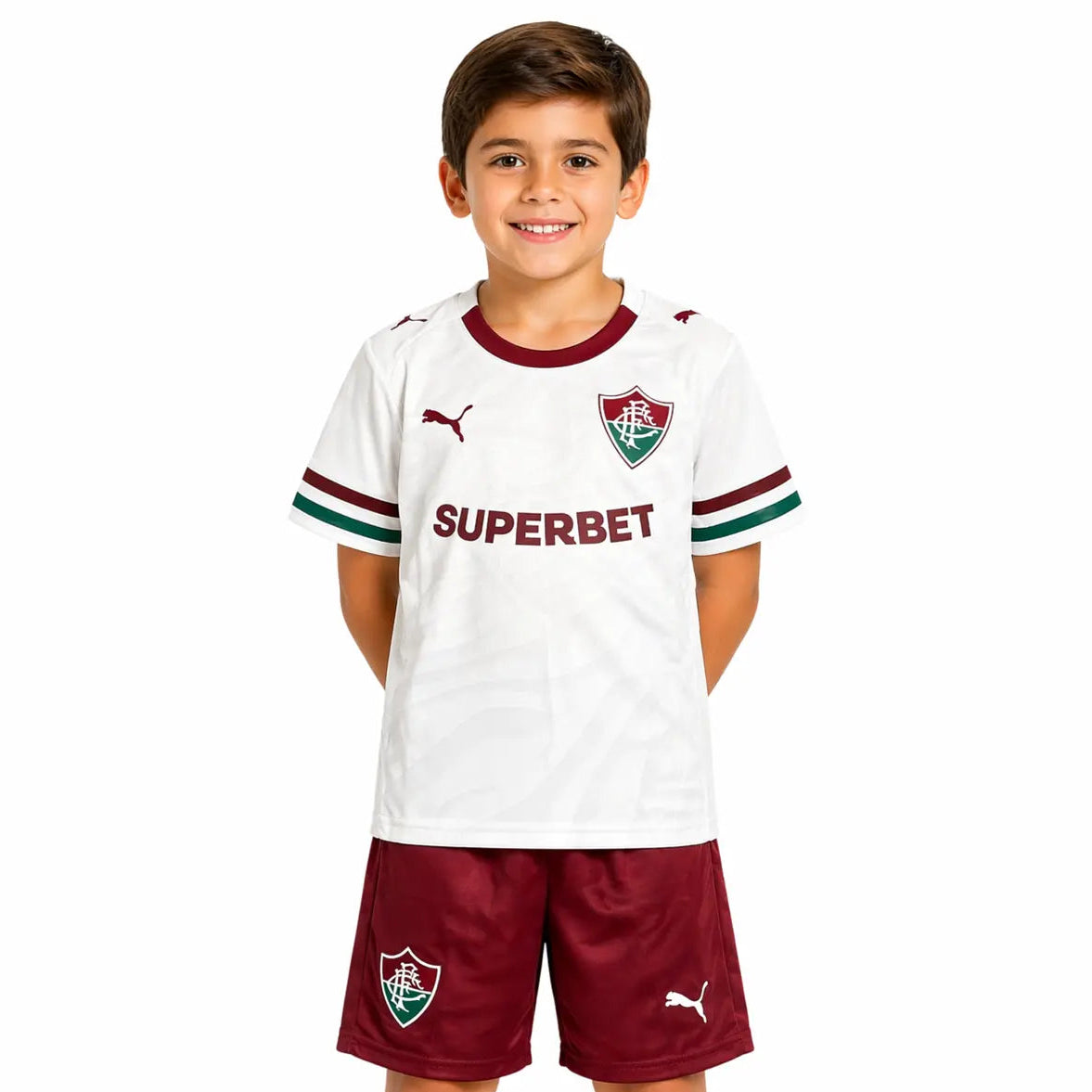 Conjunto Infantil Fluminense 2026 Away