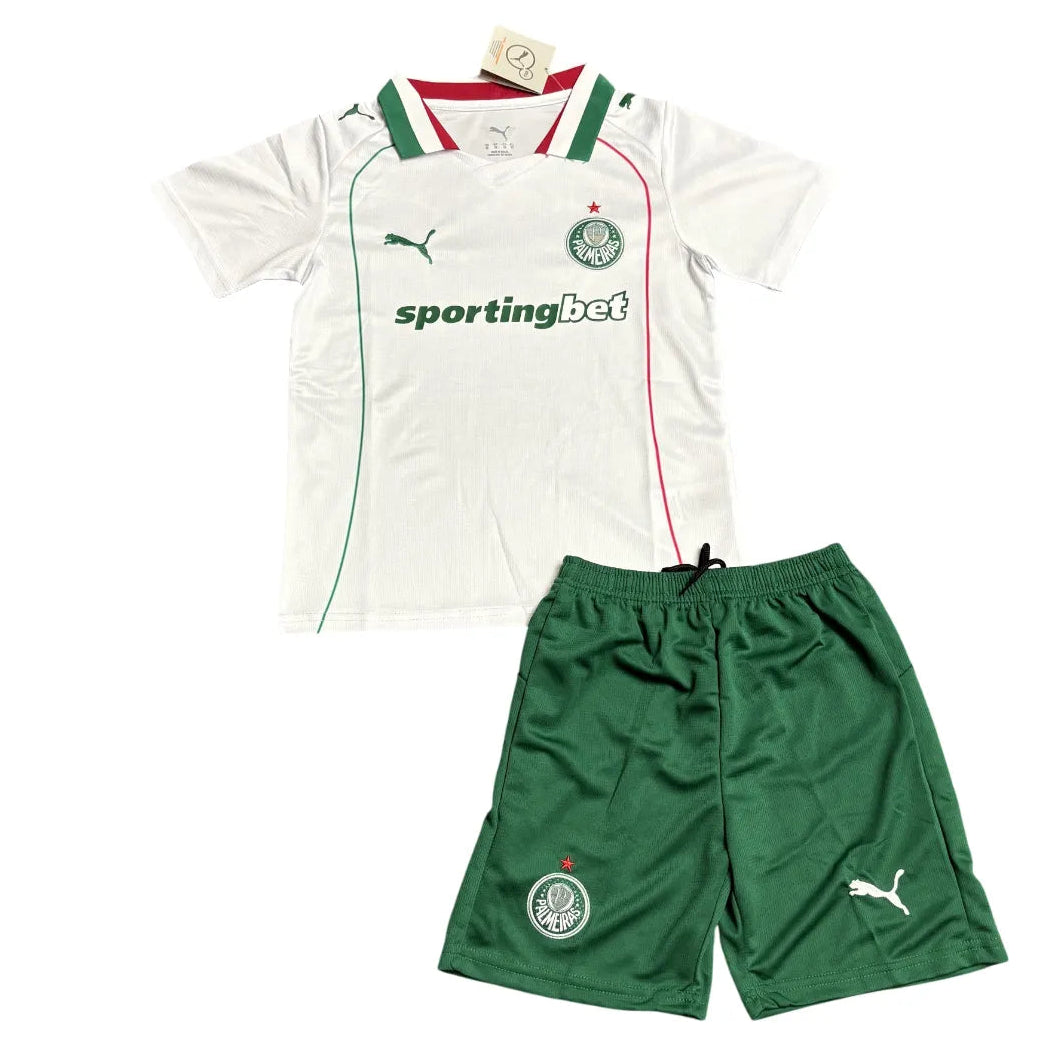 Conjunto Infantil Palmeiras 2026 Away Branca