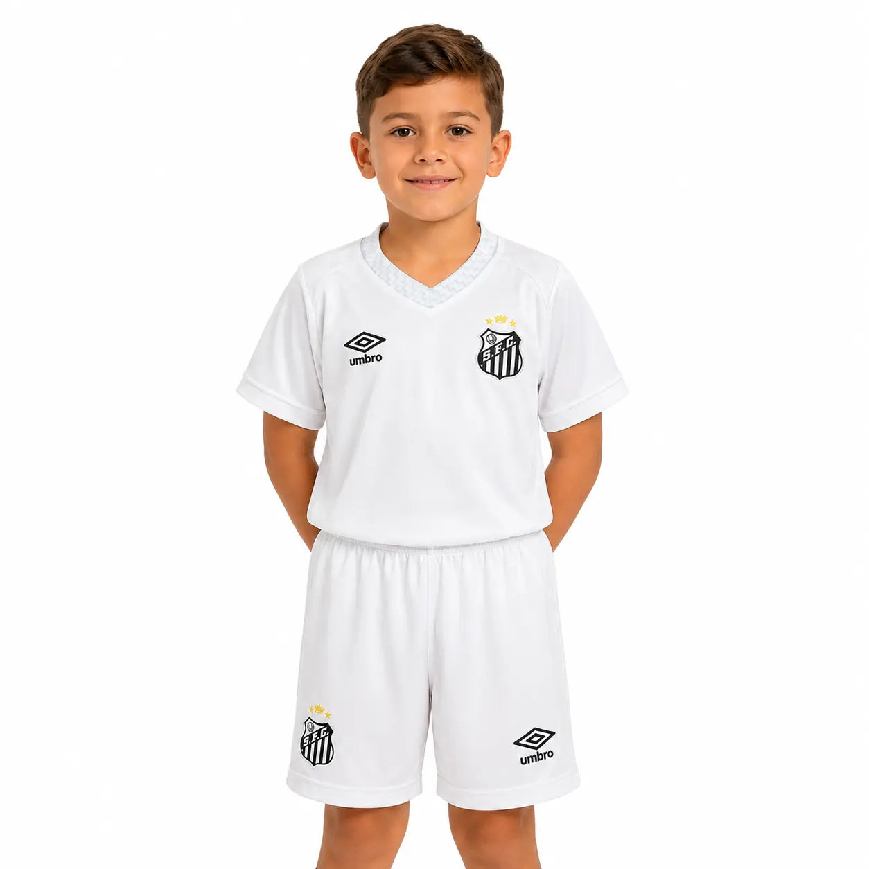 Conjunto Infantil Santos 2025 Home