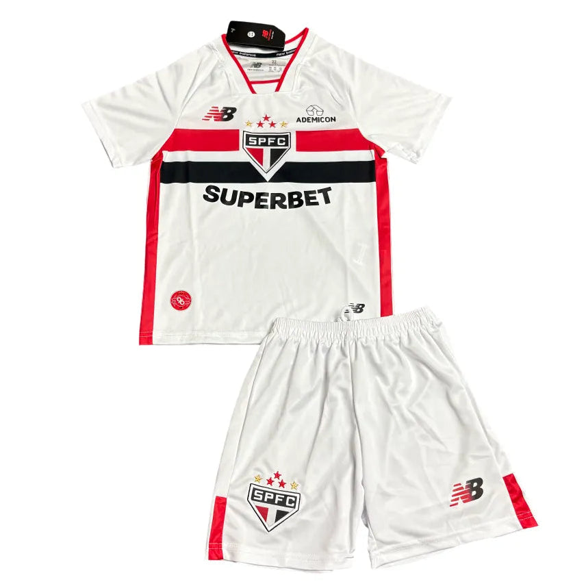 Conjunto Infantil São Paulo 2026 Home