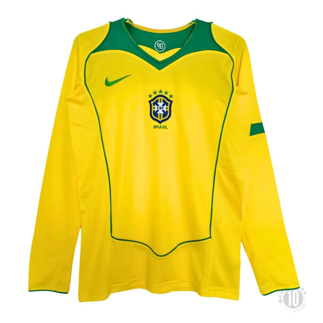 Camisa Brasil 2004 Home Total 90 - Manga Longa