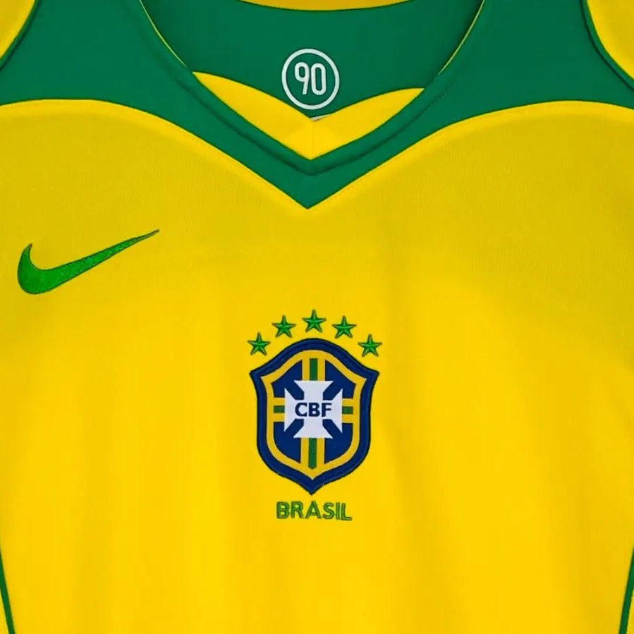 Camisa Brasil 2004 Home Total 90 - Manga Longa