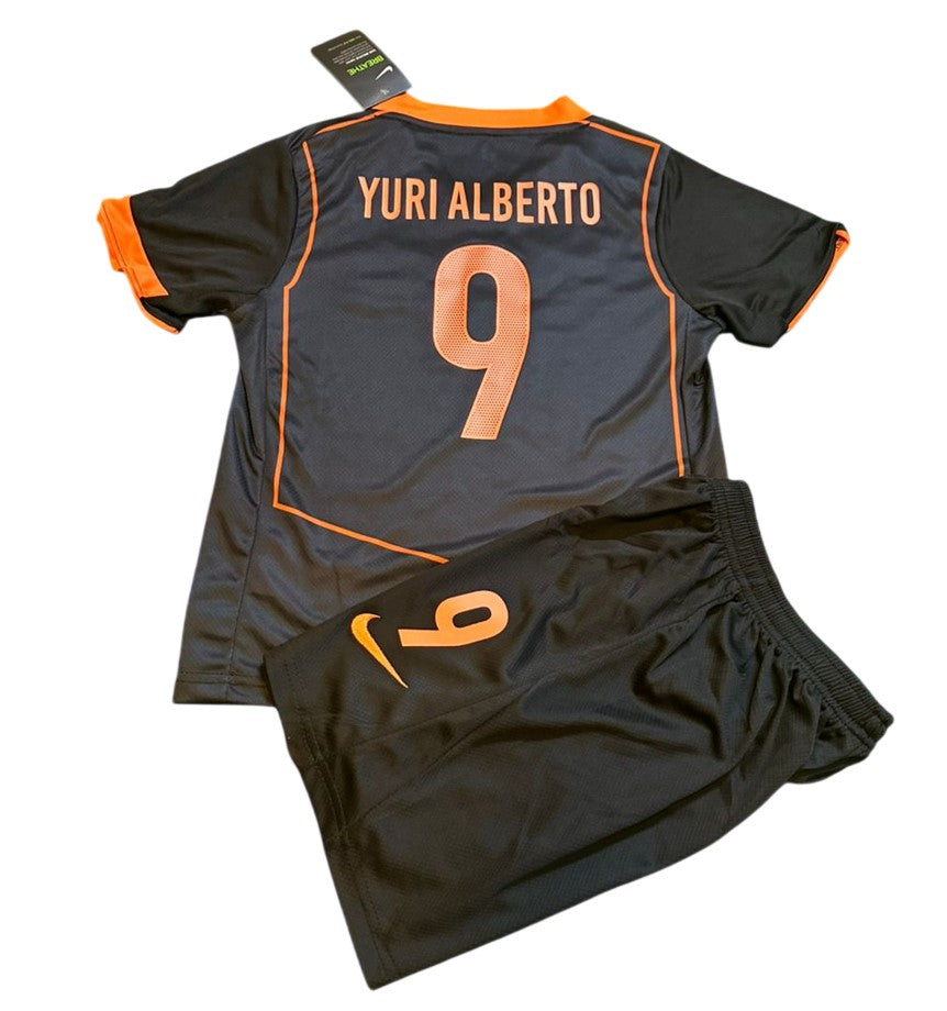 Conjunto Infantil Timão 2025 Third Total90 #9 YURI ALBERTO - Tamanho 22 (6-7 Anos)
