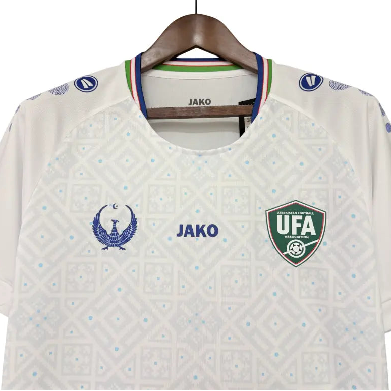 Camisa Uzbequistão Away Branca