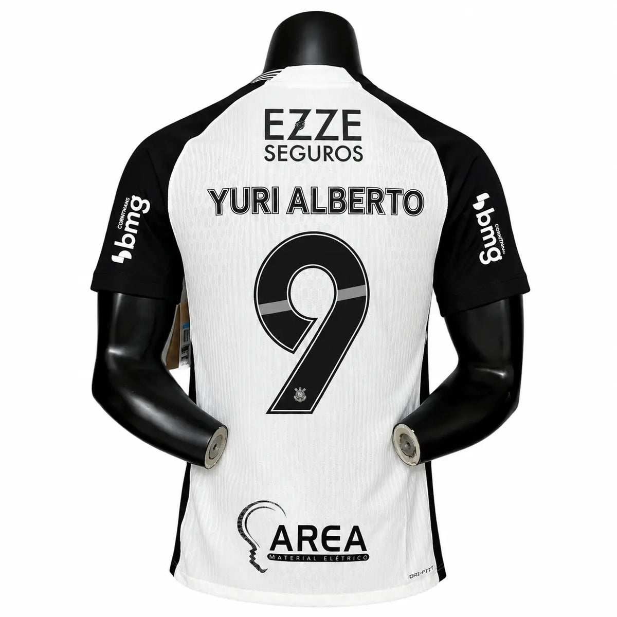 Camisa TIMÃO 2025 Home - Com Patrocínio - Versão Jogador - #9 YURI ALBERTO - Tamanho GG (XL)