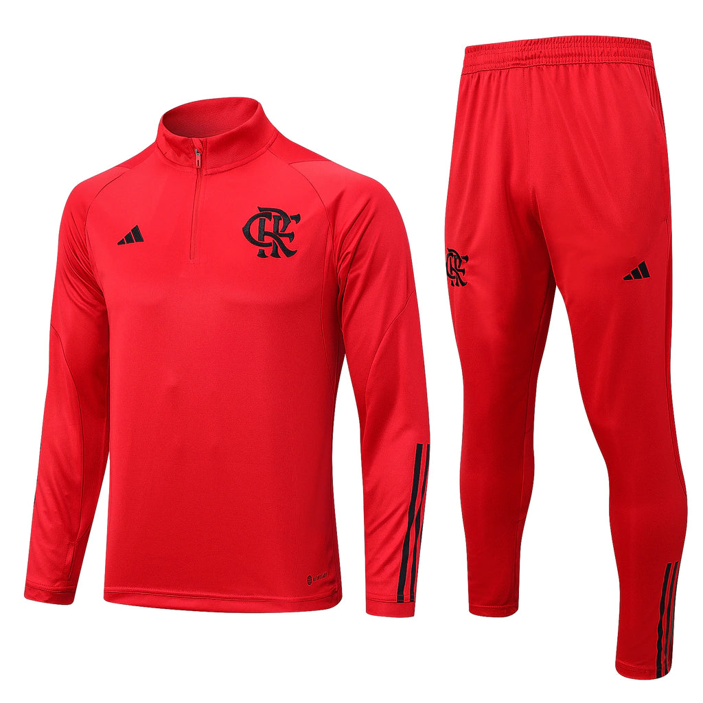Conjunto de Treino Manga Longa Meio-Zíper Fla 2023 Tiro