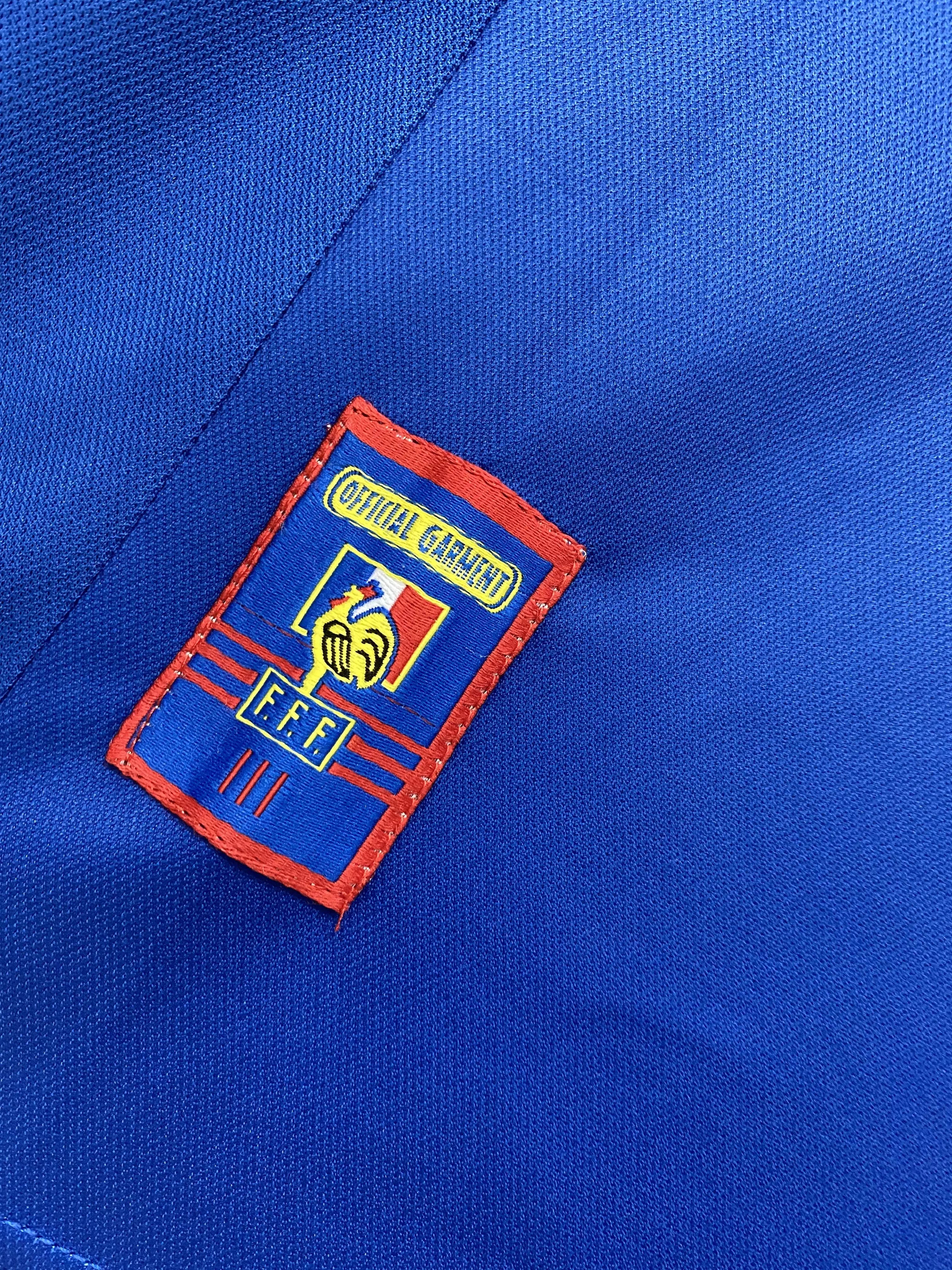 Camisa França 1998 Home #10 ZIDANE - Tamanho G (L)