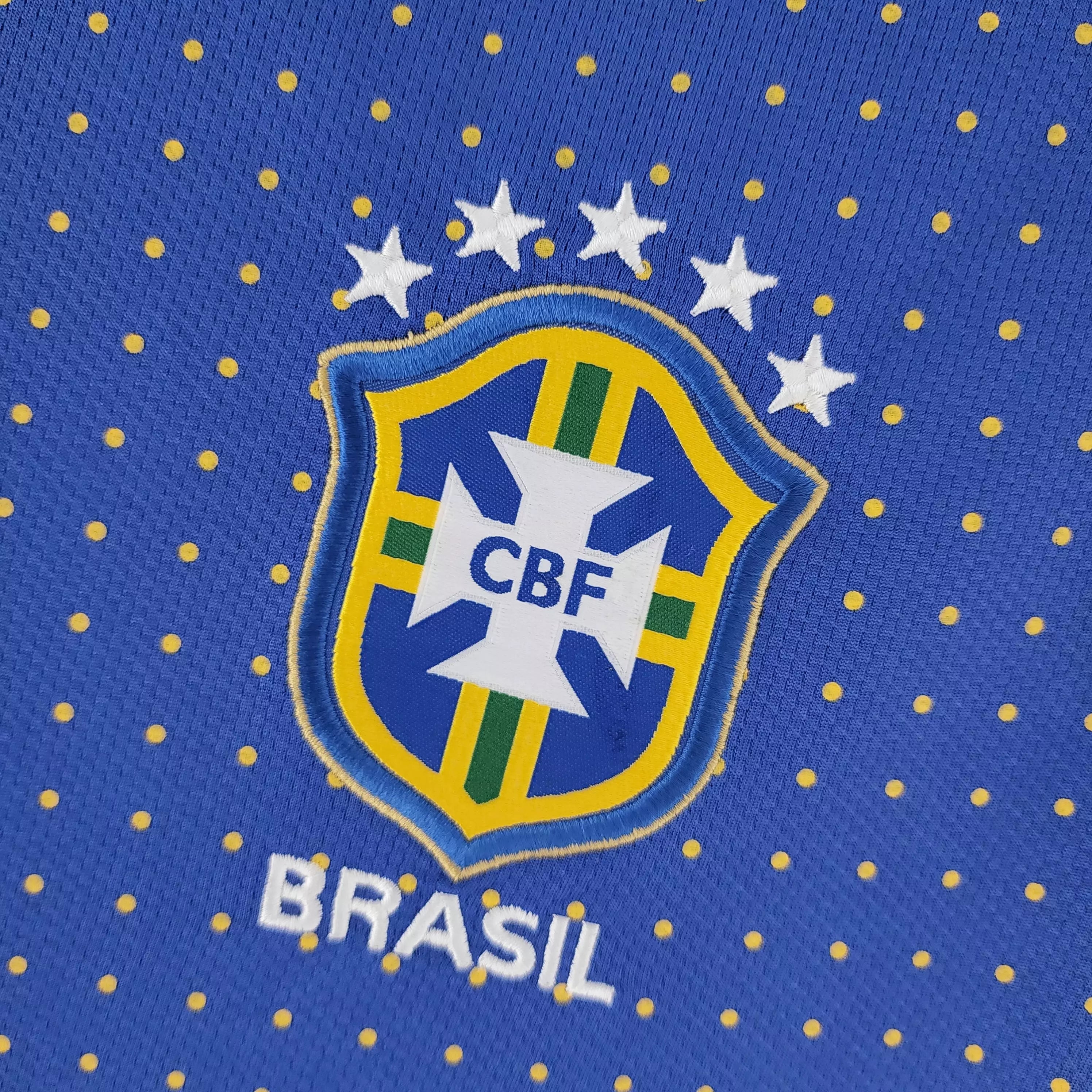 Camisa Brasil 2010 Away Azul - Tamanho XGG (2XL)