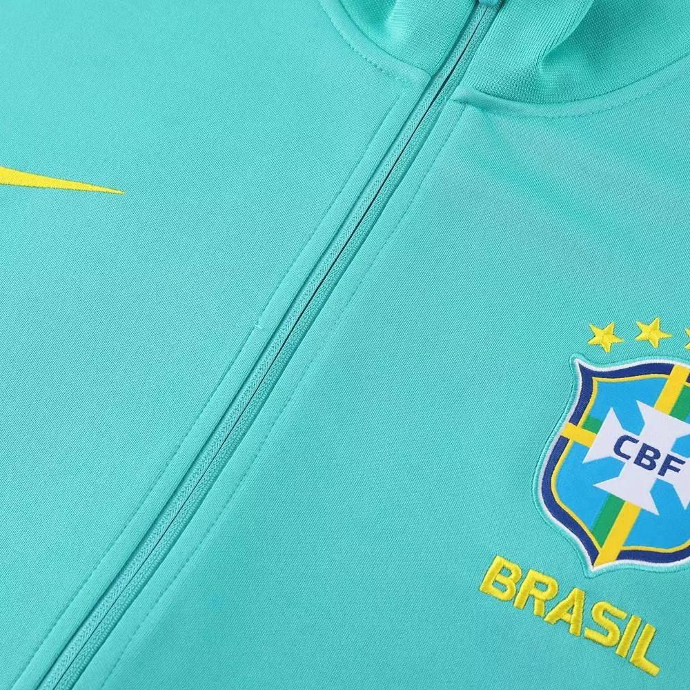 Conjunto Agasalho Brasil 2024/25 Pré-Jogo com Capuz Removível
