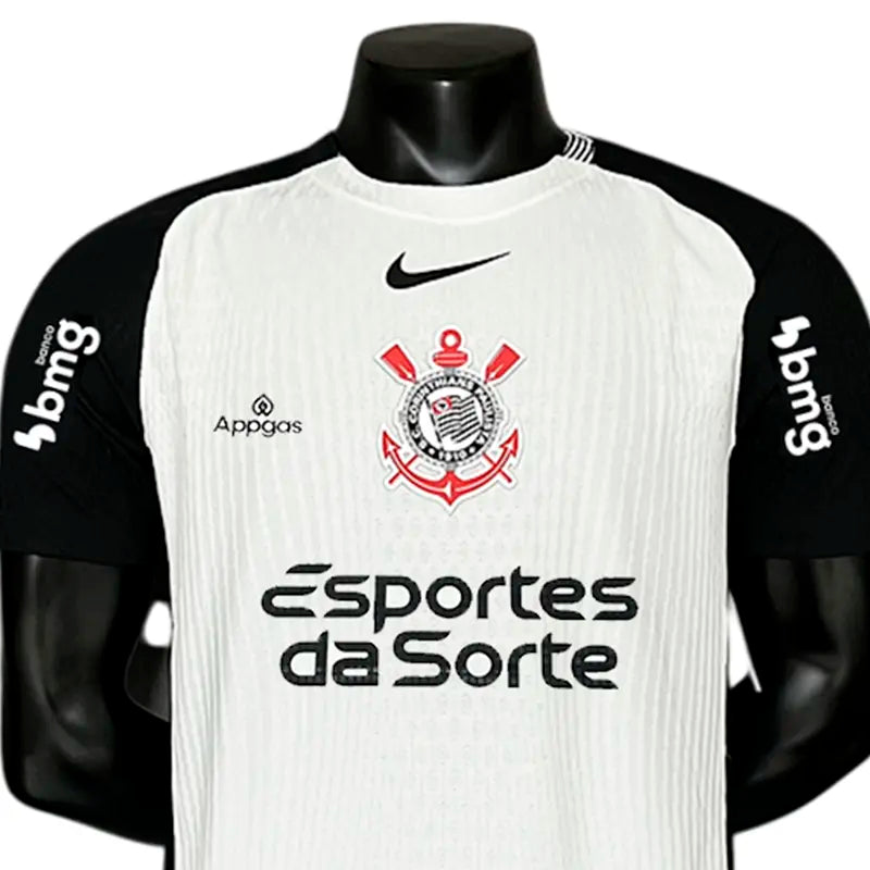 Camisa TIMÃO 2025/26 Home - Com Patrocínio - Versão Jogador - Tamanho GG (XL) - Masculina