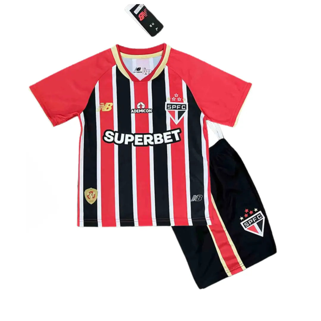 Conjunto Infantil São Paulo 2025 Away