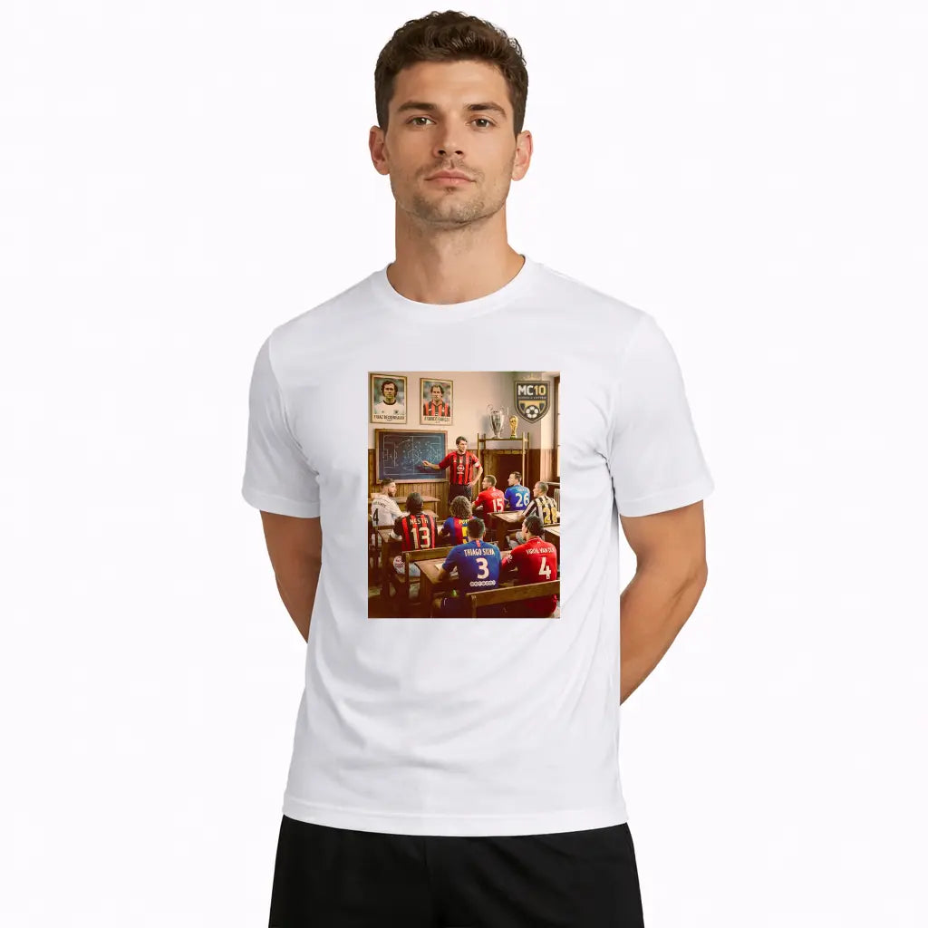 Camiseta MC10 Mitos da Zaga Branca 100% Algodão 30.1