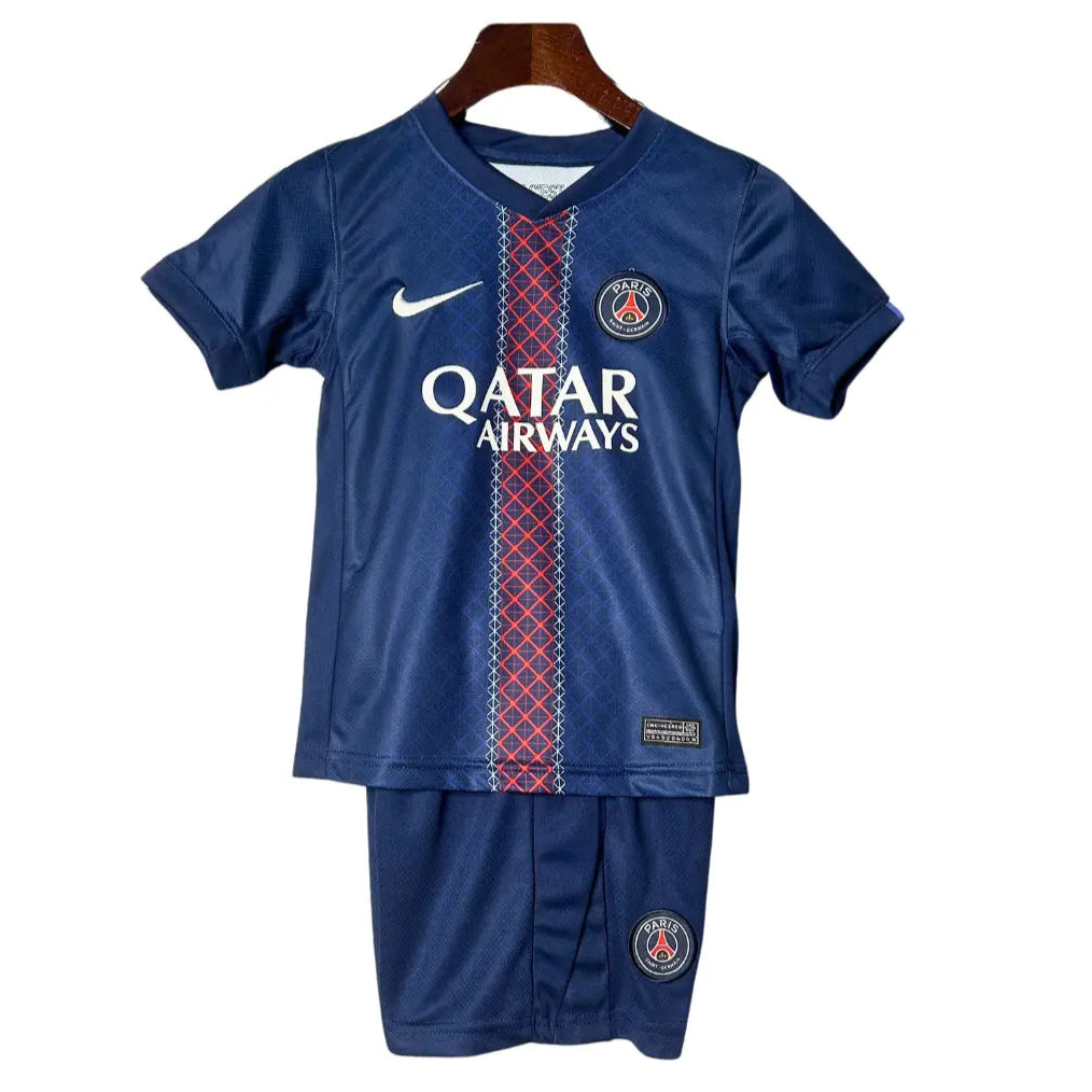 Camisa PSG Paris Saint Germain 2025/26 Home - Kit Infantil - Tamanho 22 (6-7 Anos)