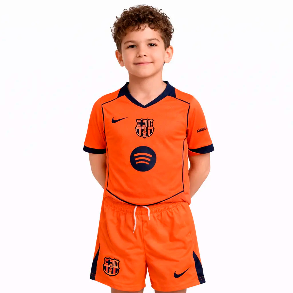 Conjunto Infantil Barcelona 2025/26 Thrid T90