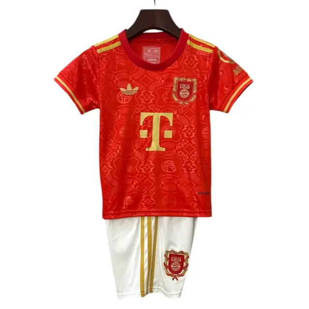 Camisa Bayern de Munique 2024/25 - 125º Aniversário - Edição Limitada - Kit Torcedor Infantil