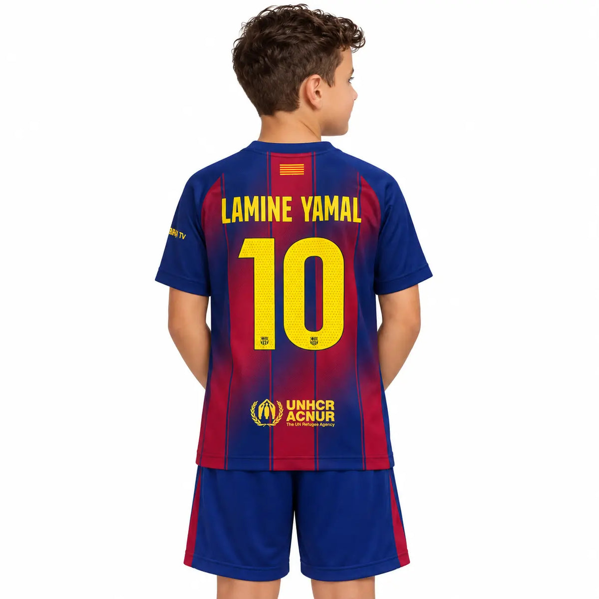 Conjunto Infantil Barcelona 2025/26 Home #10 LAMINE YAMAL - 26 (11-12 Anos)