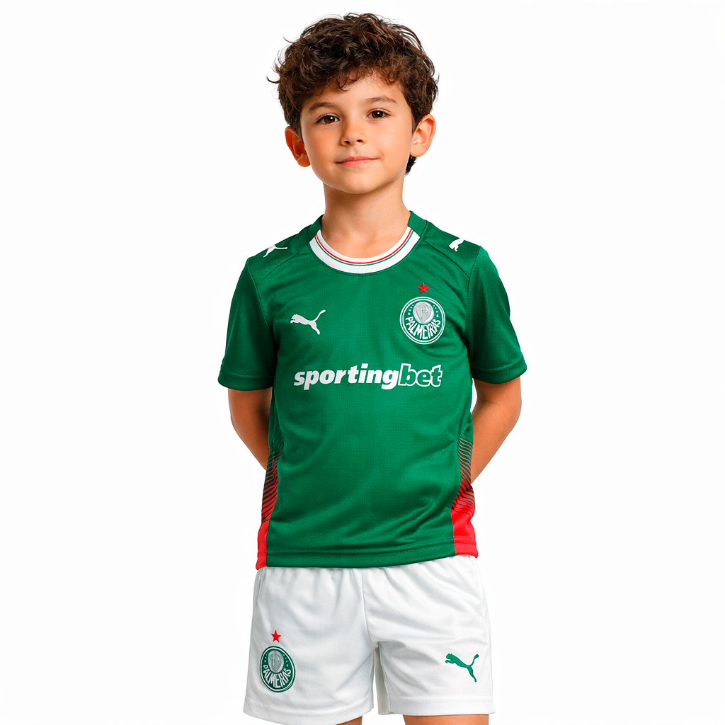 Conjunto Infantil Palmeiras 2026 Home