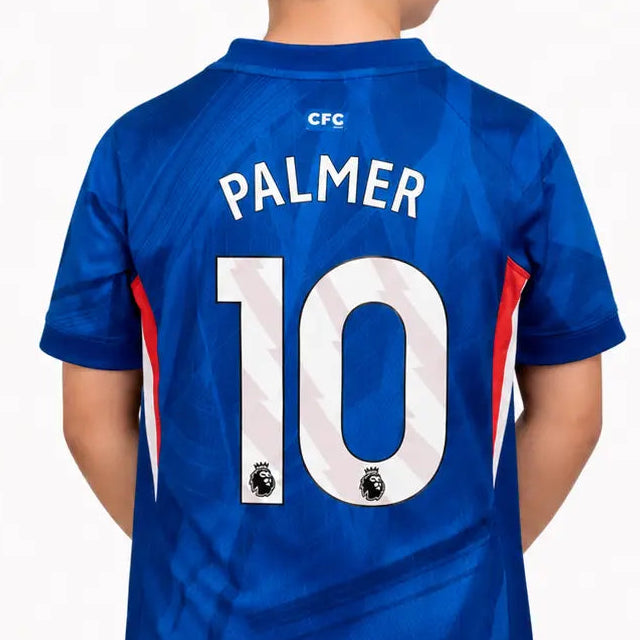 Conjunto Infantil Chelsea 2025/26 Home Azul #10 PALMER - Tamanho 24 (8-9 Anos)