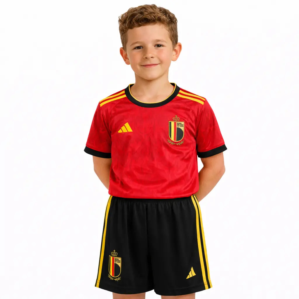 Conjunto Infantil Bélgica 2026 Home