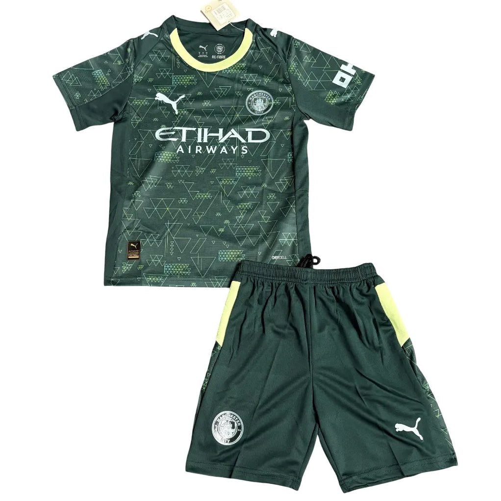 Conjunto Infantil Manchester City 2025/26 Fourth