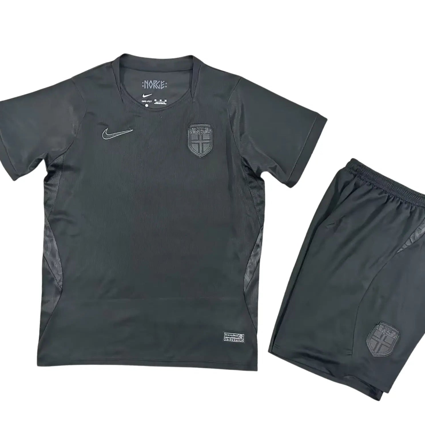 Conjunto Infantil Noruega 2026 Away Preta