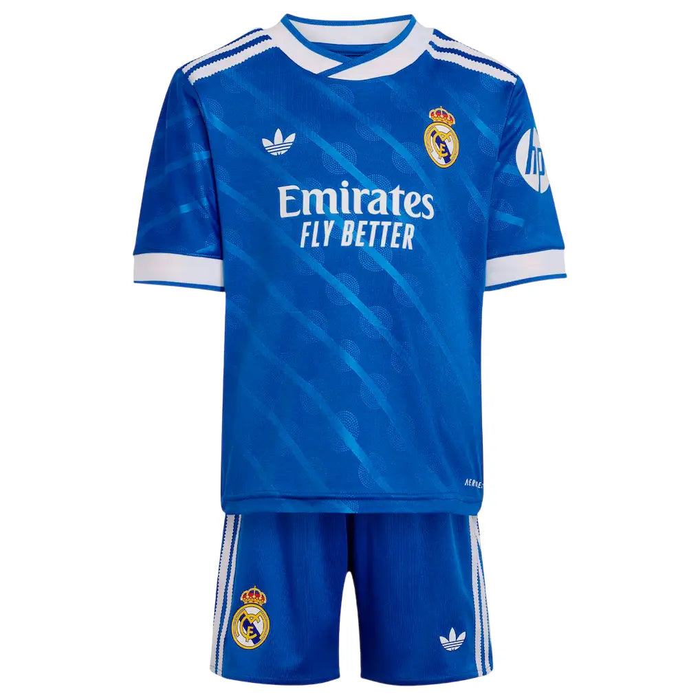 Conjunto Infantil Real Madrid 2025/26 Third Azul