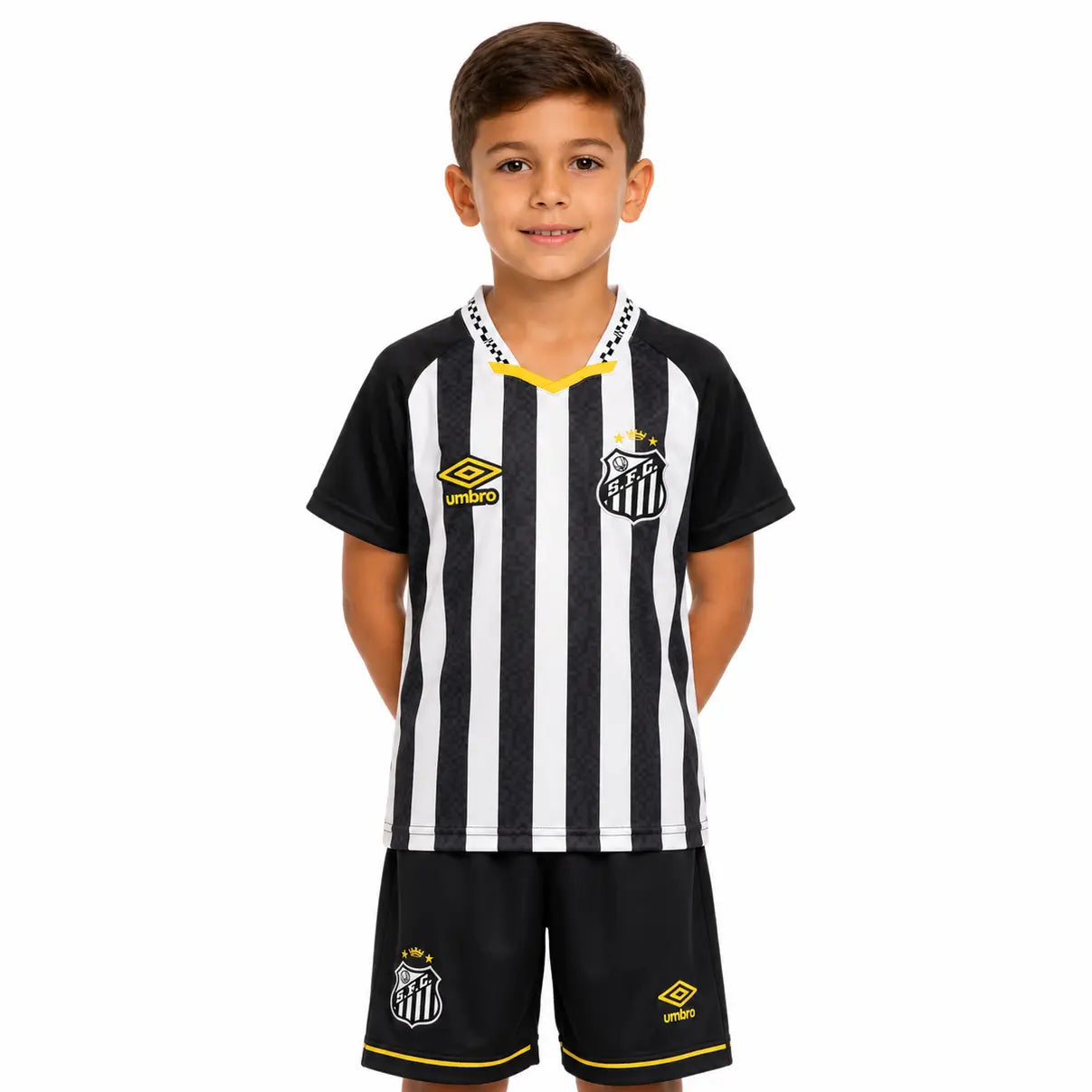 Conjunto Infantil Santos 2025 Away