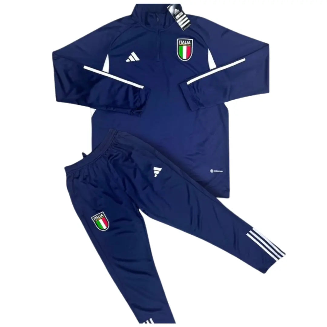 Conjunto de Treino Manga Longa Meio-Zíper Itália 2023 Tiro