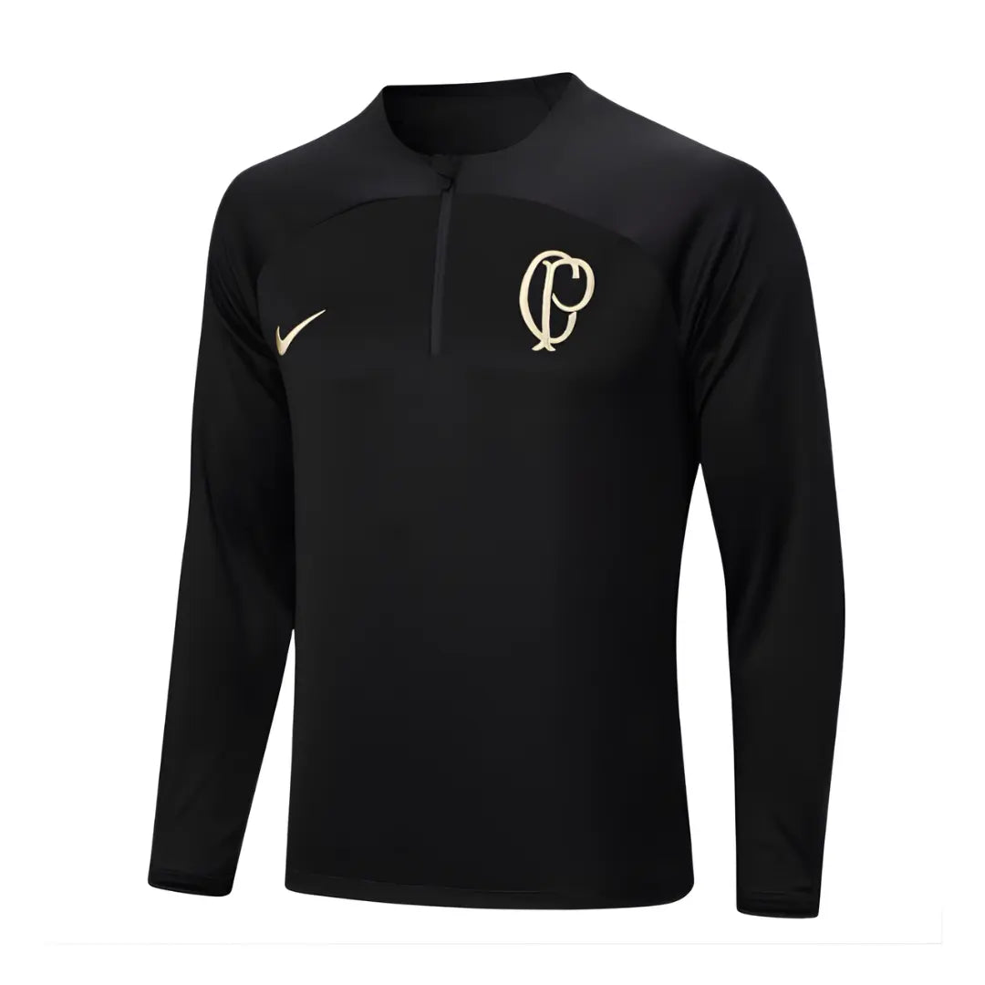 Camiseta de Treino Manga Longa Meio-Zíper Timão 2022 Strike