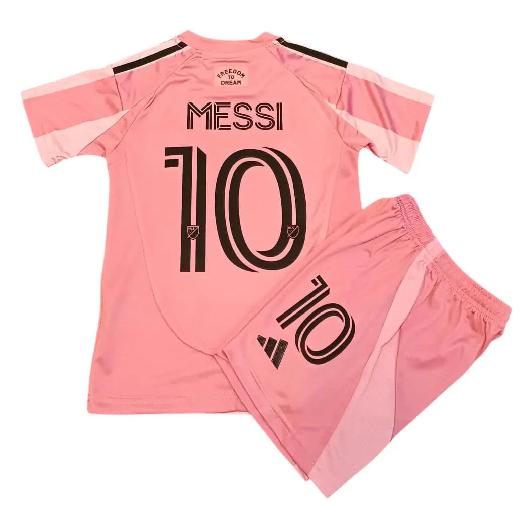 Conjunto Infantil Inter Miami CF 2025/26 Home - #10 MESSI - Tamanho 22 (6-7 Anos)
