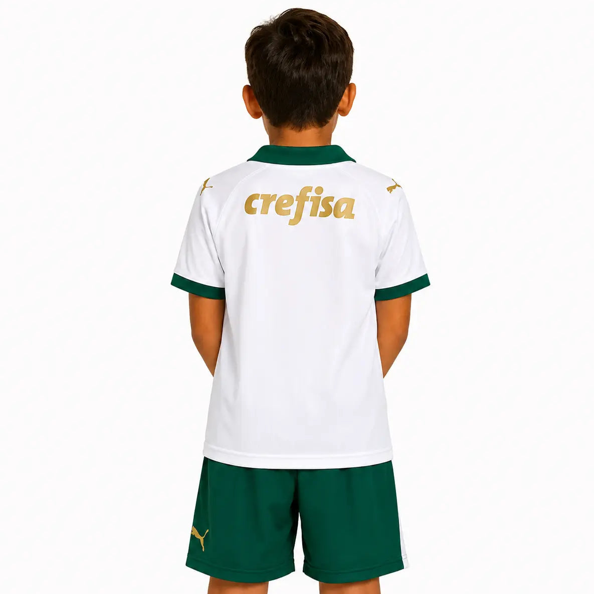 Conjunto Infantil Palmeiras 2024 Away Branco - Tamanho 16 (2-3 Anos)