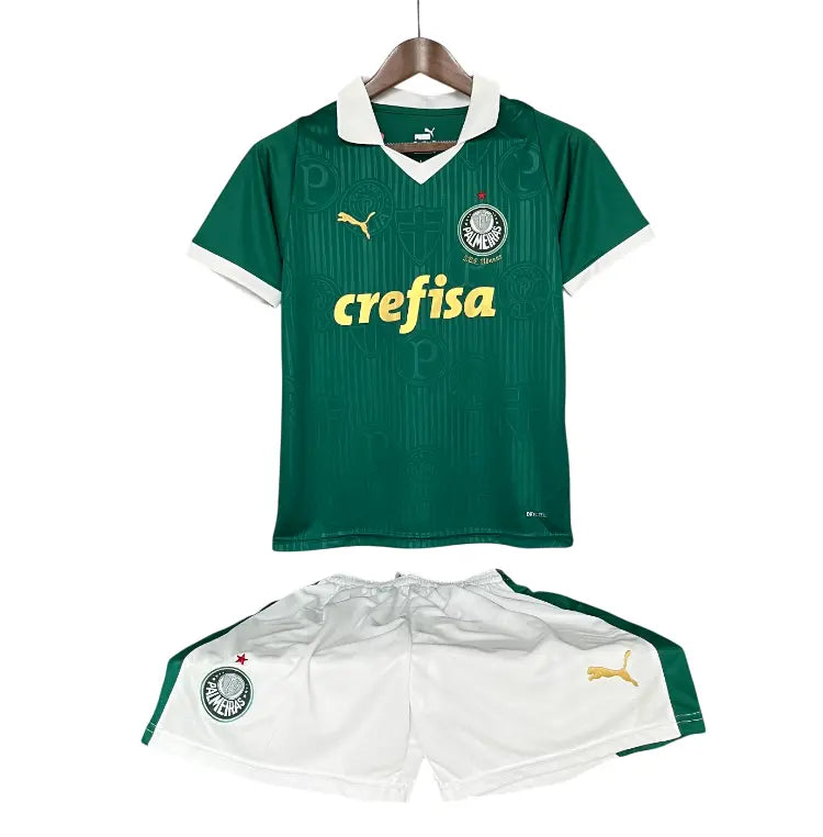 Conjunto Infantil Palmeiras 2024 Home Verde - Tamanho 18 (3-4 Anos)