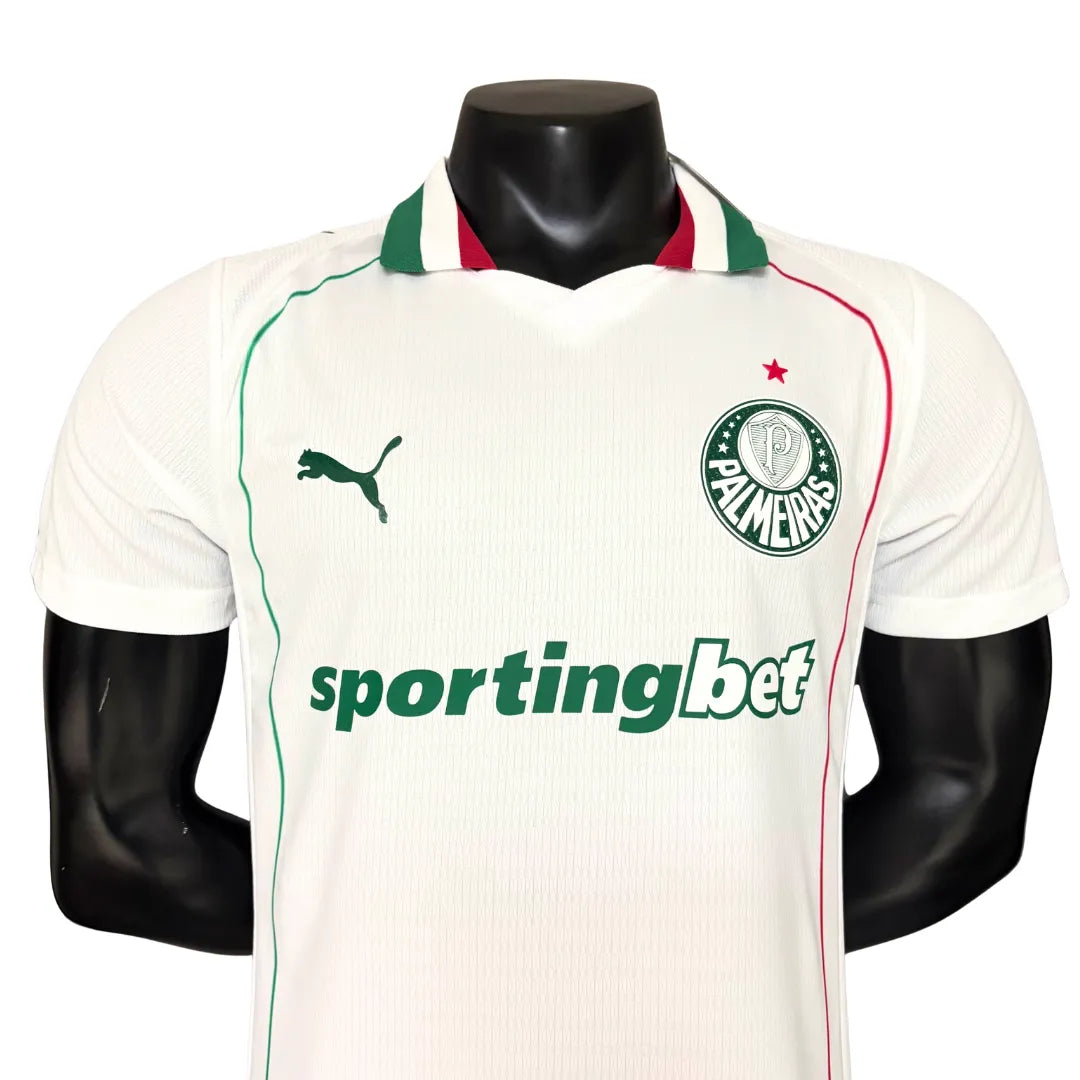 Camisa Palmeiras 2026 Away Branca - Versão Jogador