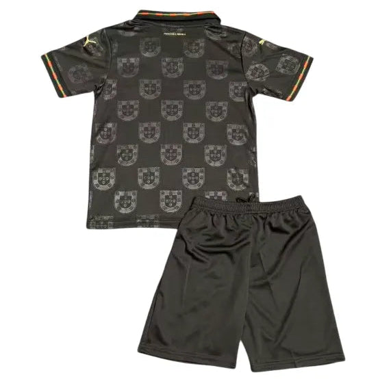 Conjunto Infantil Portugal 2026 - Pantera Negra