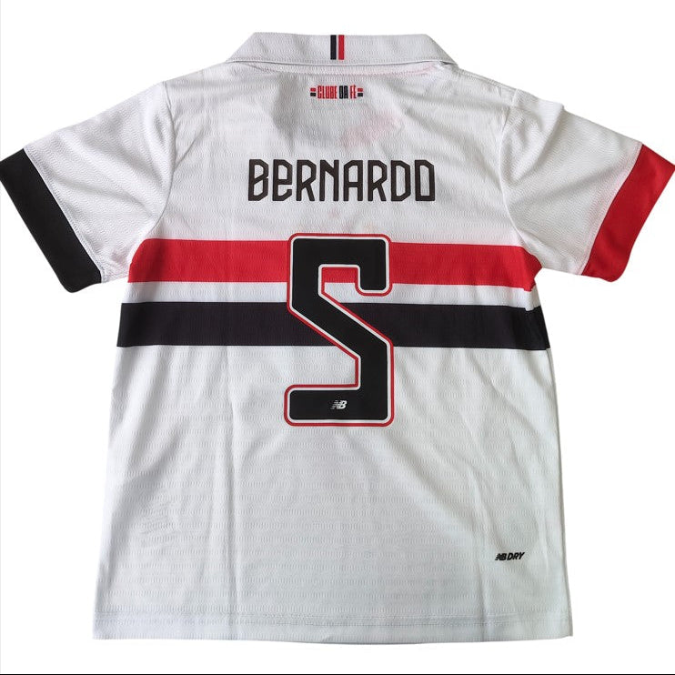 Camisa Infantil São Paulo 2024 - #5 BERNARDO - Tamanho 20 (4-5 Anos)