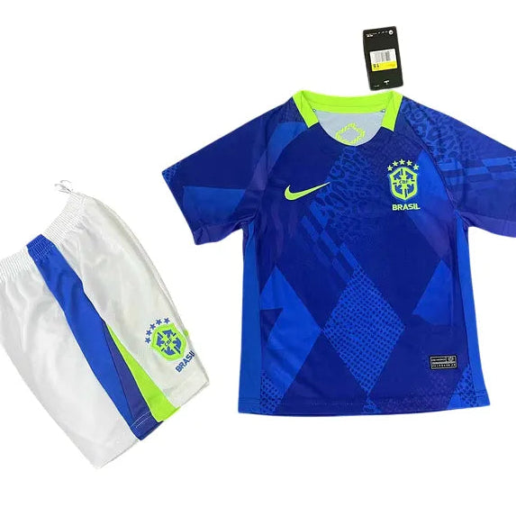 Conjunto Infantil Brasil 2025 Away - Tamanho 30 (13-14 Anos)