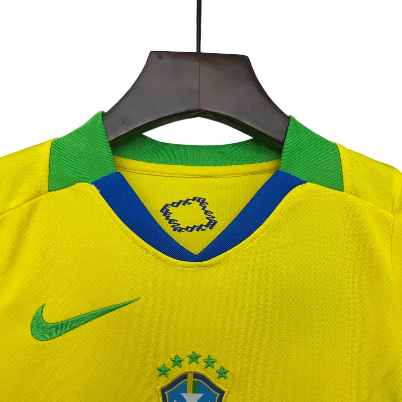 Conjunto Infantil Brasil 2025 Home - Tamanho 28 (12-13 Anos)