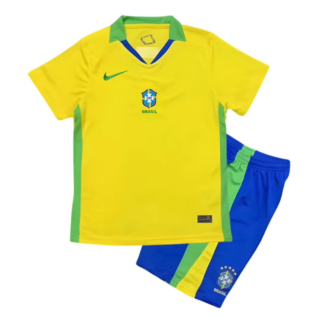 Conjunto Infantil Brasil 2025 Home - Tamanho 28 (12-13 Anos)