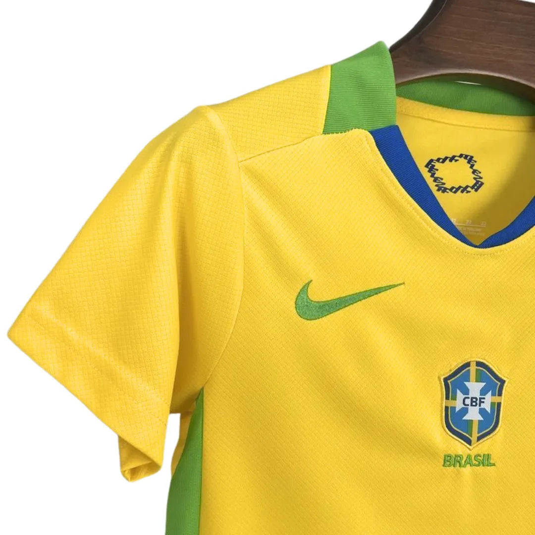 Conjunto Infantil Brasil 2025 Home - Tamanho 28 (12-13 Anos)